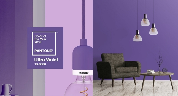 Il Pantone 18-3838 Ultra Violet: l'ultima tendenza del 2018 nel Design degli Interni